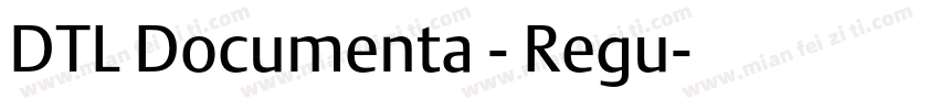 DTL Documenta - Regu字体转换